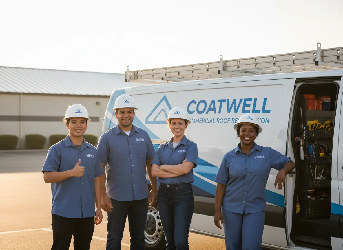 Commercial roof coating company in Dawson, IL